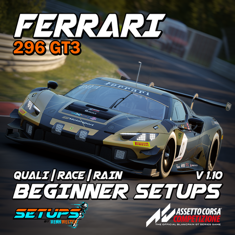 ACC Beginner Setups: Ferrari 296 GT3