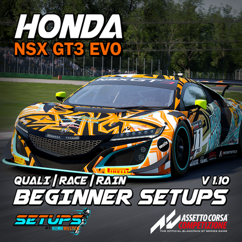 ACC Beginner Setups: Honda NSX Evo GT3