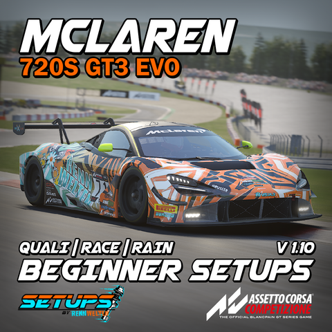 ACC Beginner Setups: McLaren 720S Evo GT3