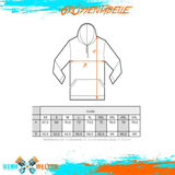 RennWelten hoodie / hooded sweatshirt - logo grey/multicolored rotated