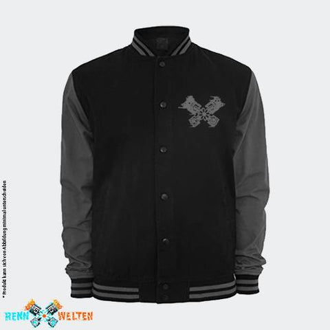 RennWelten college jacket - logo gray - RW Edition V0Y20