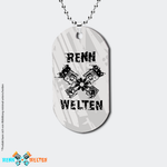 RennWelten Dogtag - Logo schwarz - RW Edition V0Y20