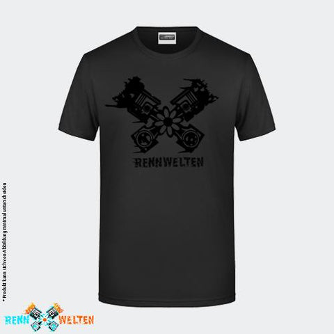 RennWelten T-Shirt 1 - Logo schwarz - RW Edition V0Y20