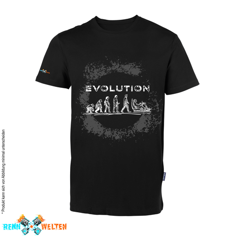 RennWelten T-Shirt – Die Evolution des Menschen