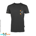 RennWelten T-Shirt – Rotated grey/colorful logo