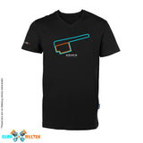 RennWelten V-neck T-shirt – Mendig route map